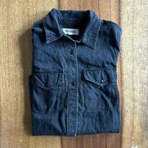 Madewell | Women's Denim button-down in faded black